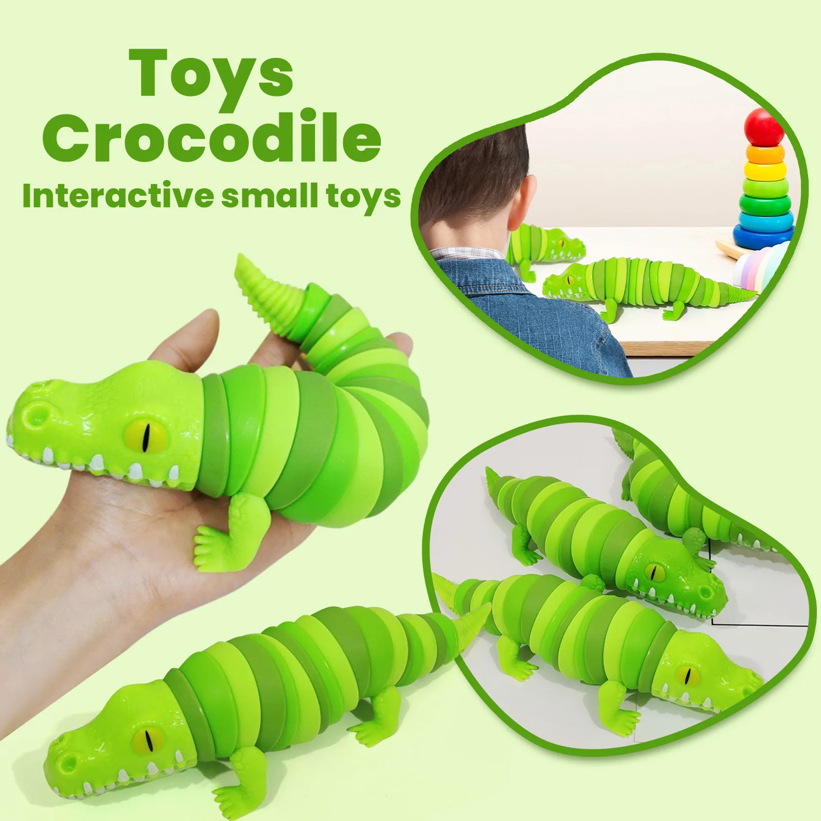 1 Caterpillar Articulated Large Children\'s Interactive Decompression Toy Kids Gift Unique