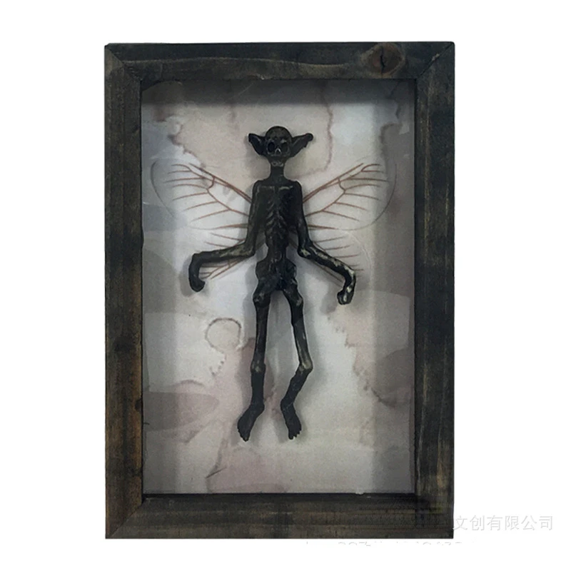 Dark Wind Mysterious Mummy Specimen Small Photo Frame Halloween Personalized Solid Wood Decorations