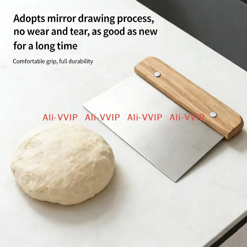 1PC new Stainless Steel Pasty Cutters Noodle Knife Cake Scraper With Scale Baking Cake Cooking Dough Scraper Baking Accessories