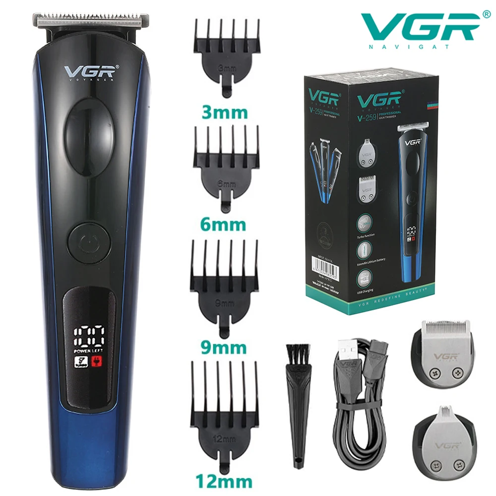 Hair clipper Adjustable Hair clipper Shaver Hair clipper Professional Electric Hair clipper Men's Cordless Hair clipper V-259