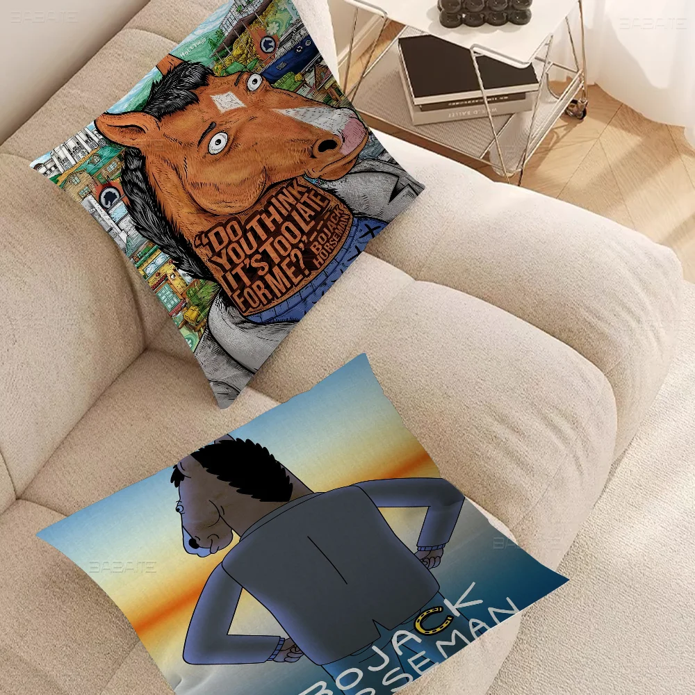 

B-BoJackes Funny H-Horsemans Classic 45*45cm Cushion Cover Pillow Cover Decor Pillowcase Home Pillowcase For Couch Pillow