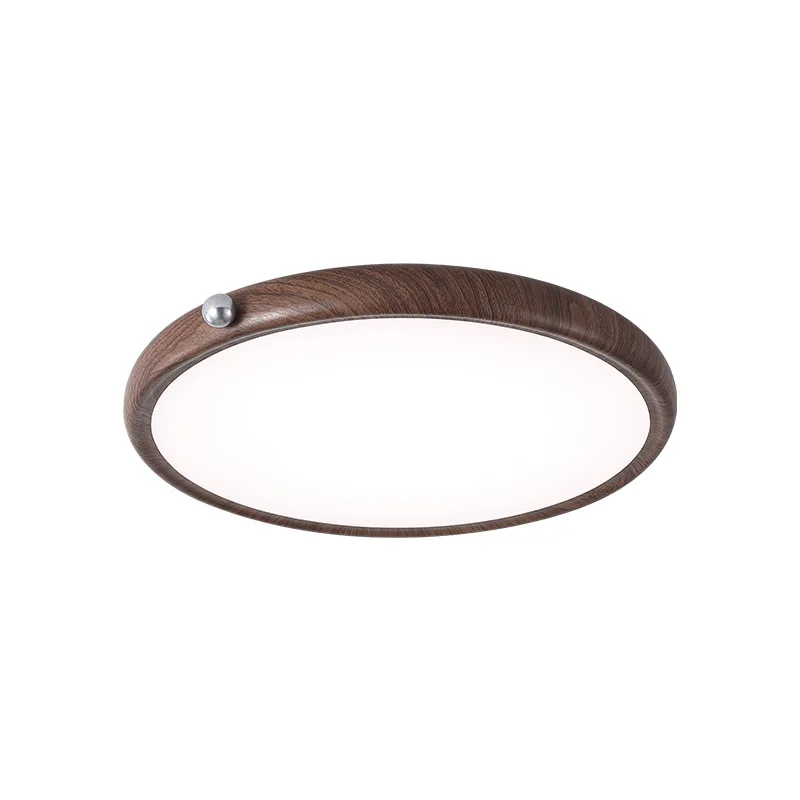 

Japanese-style wabi-sabi wind retro walnut grain full spectrum eye protection light study ceiling light