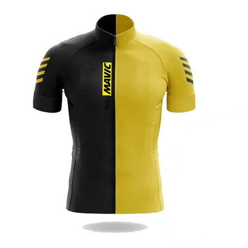Imagen 2 del producto RCC MAVIC-Camiseta de ciclismo de manga corta para hombre, ropa de verano para bicicleta de carretera, camisetas transpirables para gimnasio, 2025
