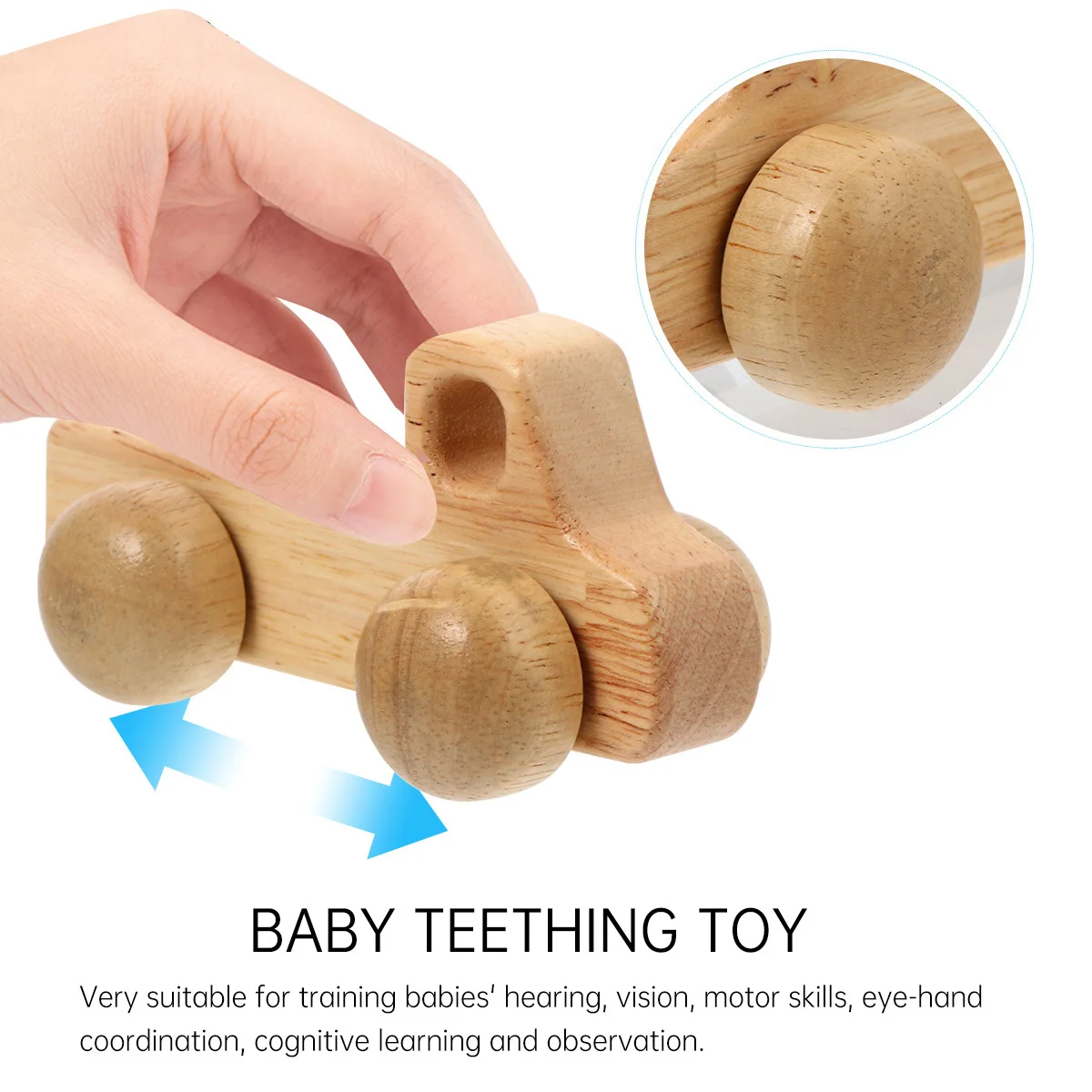 سيارة تسنين للأطفال حسية للرضع والأطفال الصغار قابلة للمضغ وتطوير التعلم وتسنين الطفل وقت اللعب