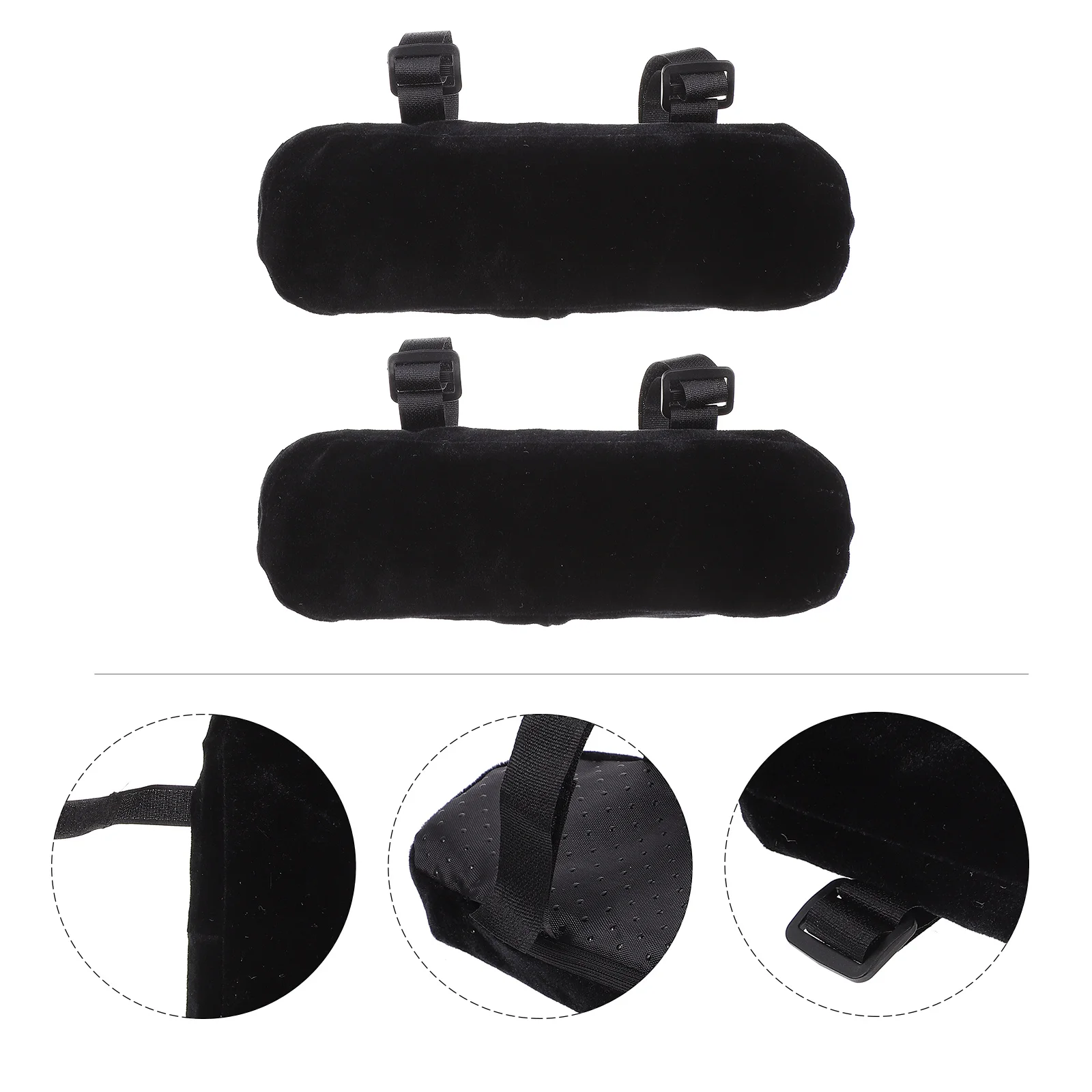 

2Pcs Chair Armrest Pads Memory Sponge Elbow Support Cushion for Office Gaming Computer Chair Pressure Relief Armrest