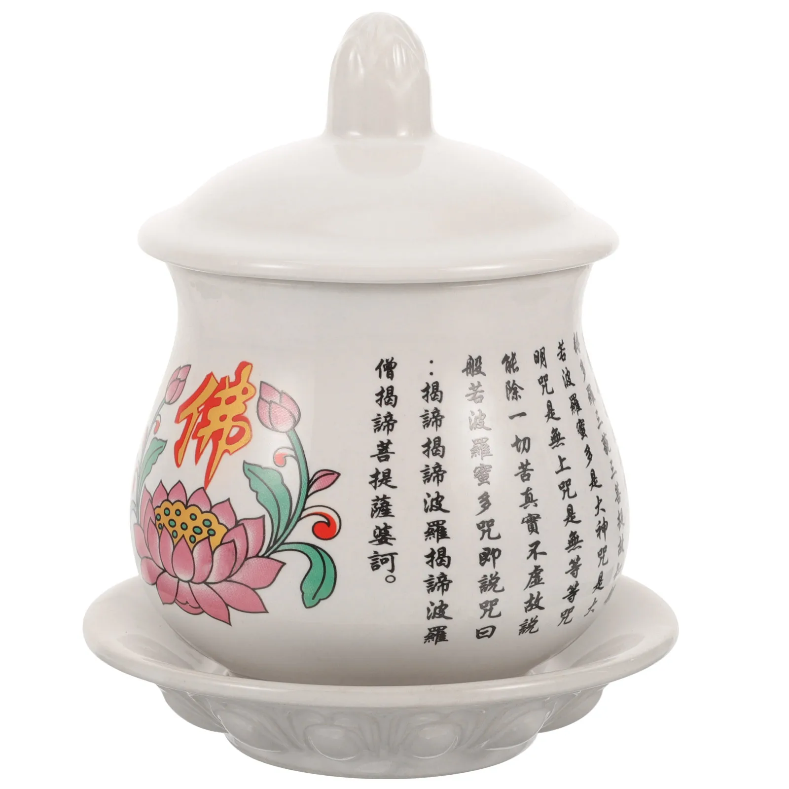 

Ceramic Buddha Offering Cup Chinese Style Decorative Water Bowl Buddhist Offering Cup Home Use Practical