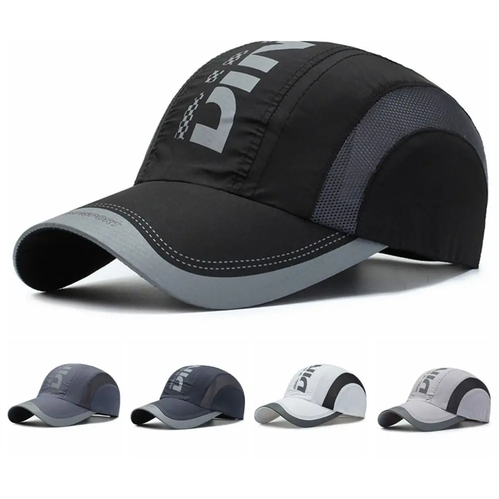 Golf Cap Breathable Quick Dry Cap Adjustable Waterproof Sports Hat Snapback Sun Protection Truck Hat Running