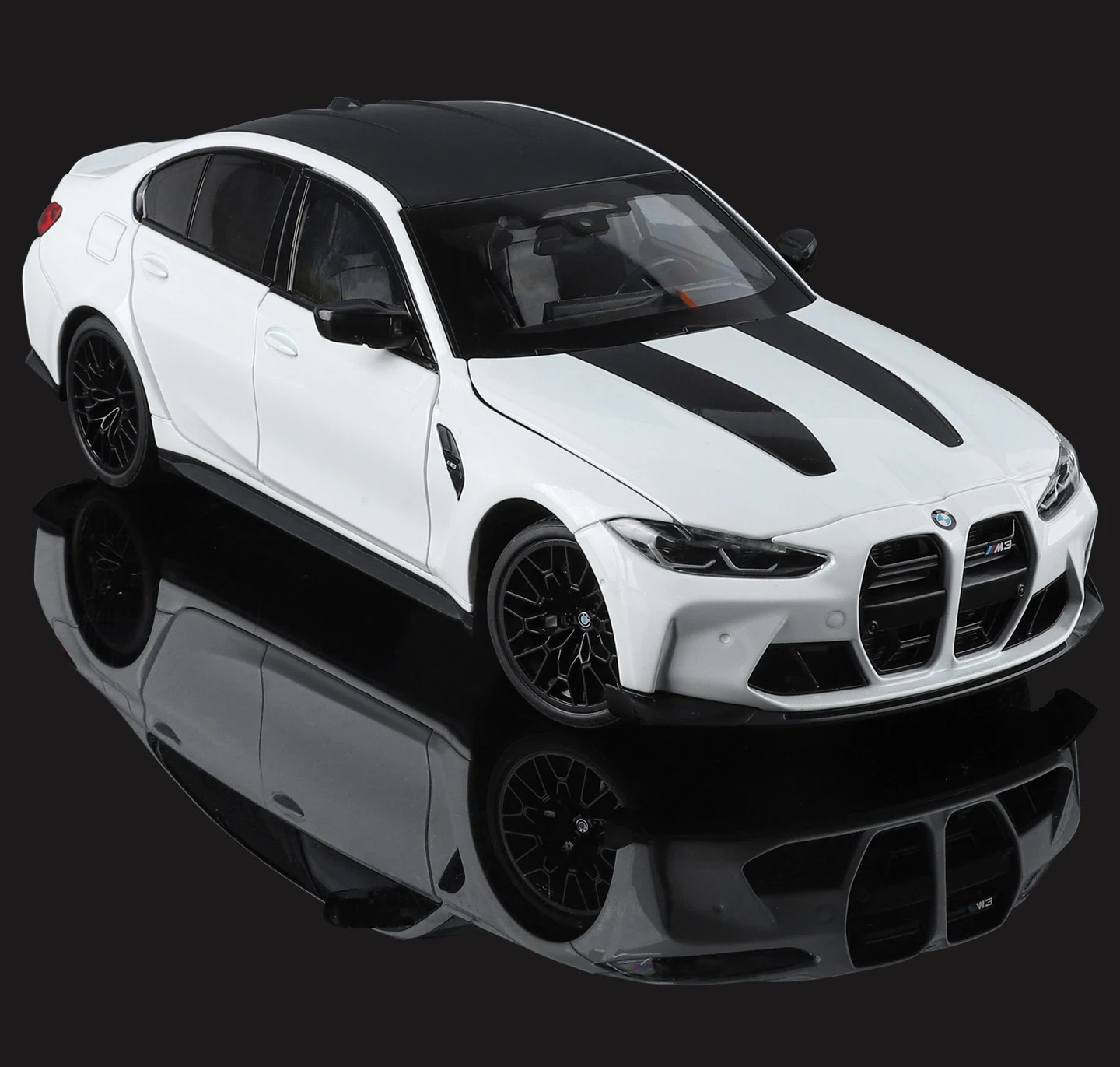 NEU 1:18 BMW M3 CS LCI G80 Mpower Supersportwagen Legierung Auto-Modelle & Spielzeugfahrzeuge Automodell Miniatur Maßstabsmodell Auto für Kinder – Detail 8