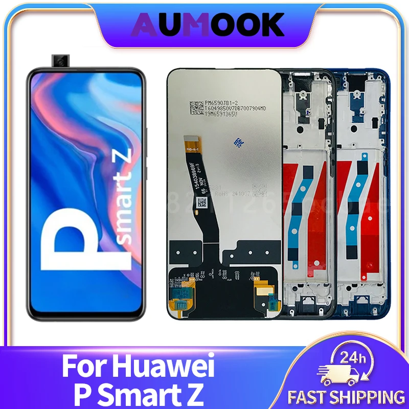 IPS ЖК-дисплей для Huawei P Smart Z, ЖК-дисплей, преобразователь сенсорного экрана в сборе с рамкой STK-LX1, запасные части, ЖК-экран для телефона