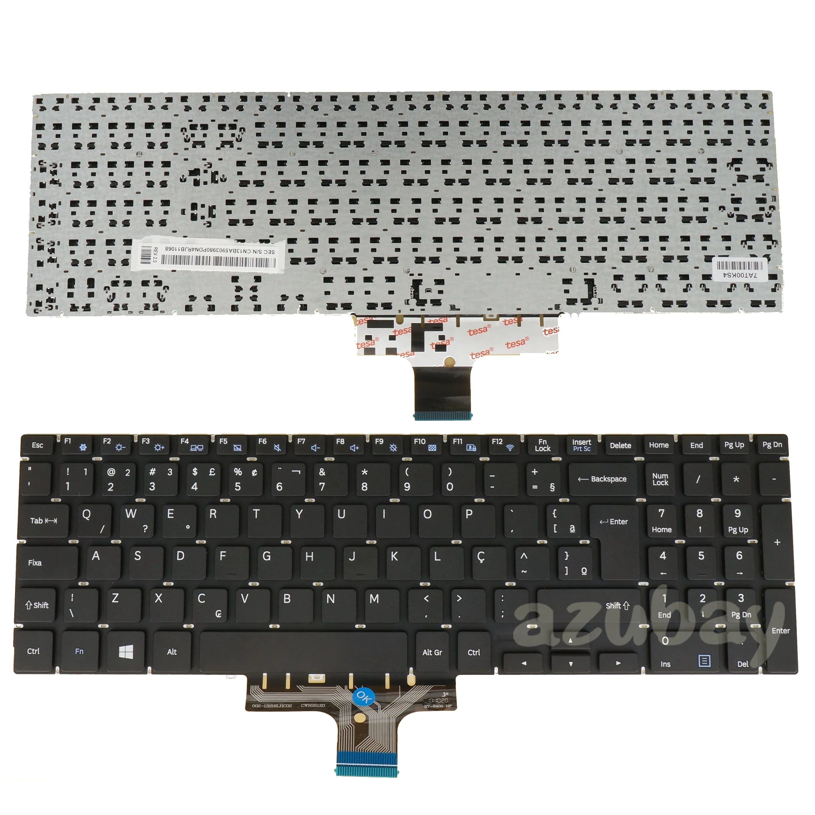 

BR Portuguese Keyboard For Samsung NP350XAA NP 350XAA 35X0AA 351XAA NT550XAA 550EBA 550XBE 350XBE 560XBE NP550XTA BA5903980