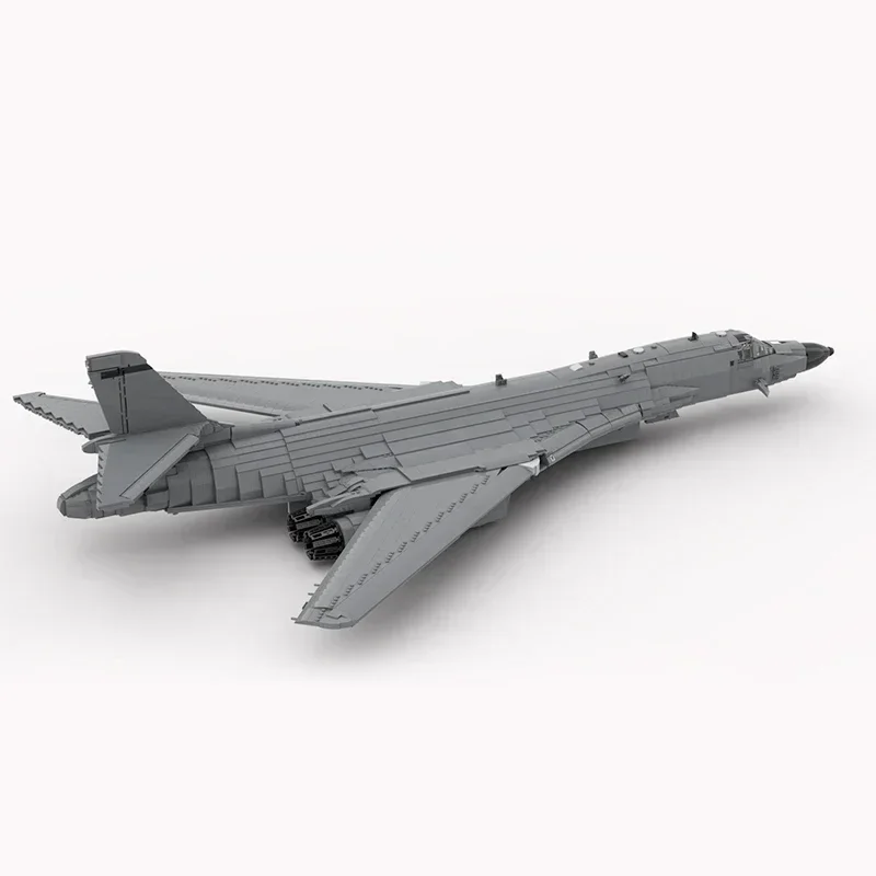 Moc Building Bricks Military Aircraft Model Rockwell B-1 Lancer Technology Modular Blocks Gifts Christmas Toys DIY Sets Assembly