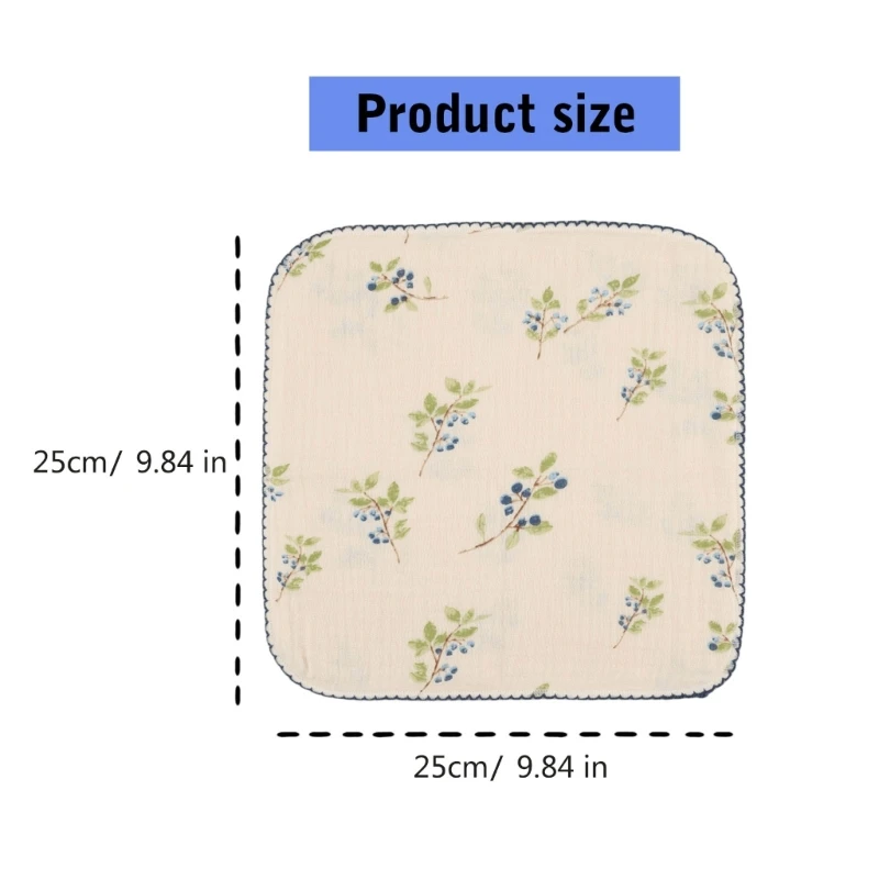 면 베이비 타월 부드러운 얼굴 천 매일 유아 관리를 위한 사랑스러운 패턴 천 40JC