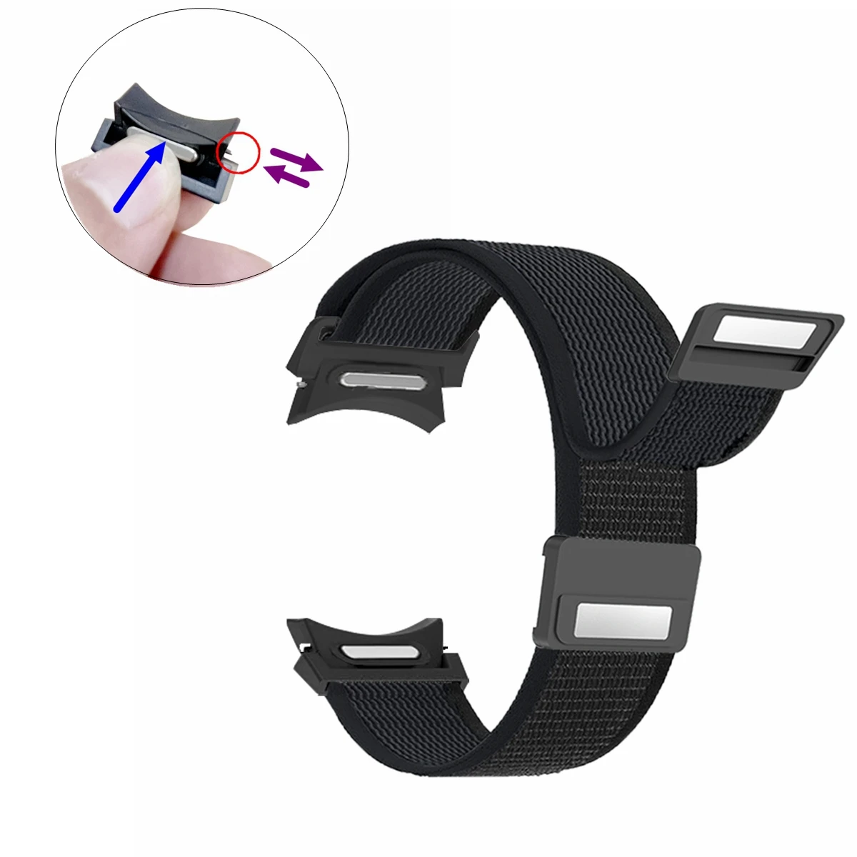 No Gaps Trail Loops for Samsung Galaxy watch6 5 4 44mm 40mm 5pro band 20m Nylon Watchband Bracelets for Samsung watch 6 classic