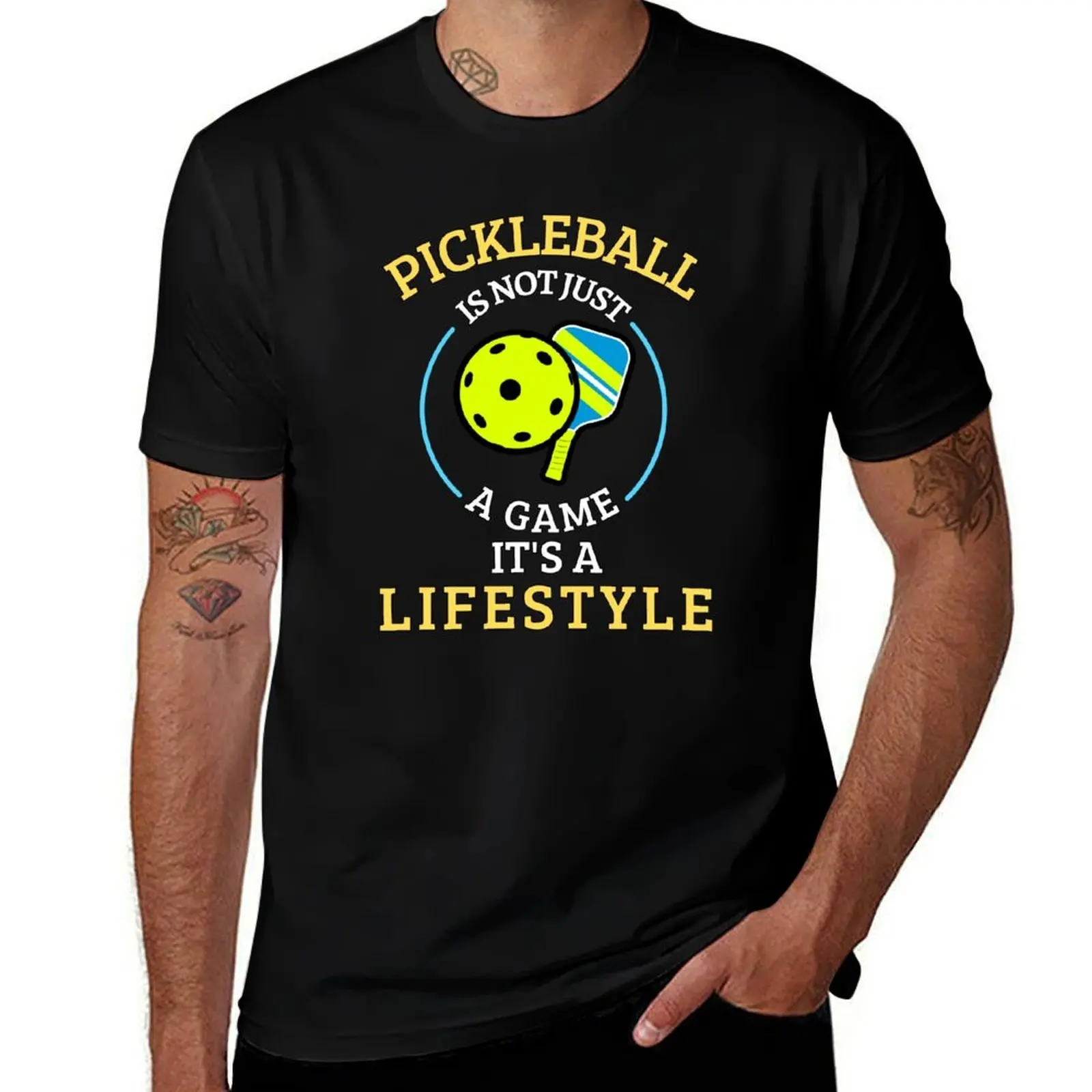 

Футболка Pickleball is not a game is a lifestyle, летние футболки с рисунком рэпера 2024, эстетичная одежда, футболки для мужчин, хлопок