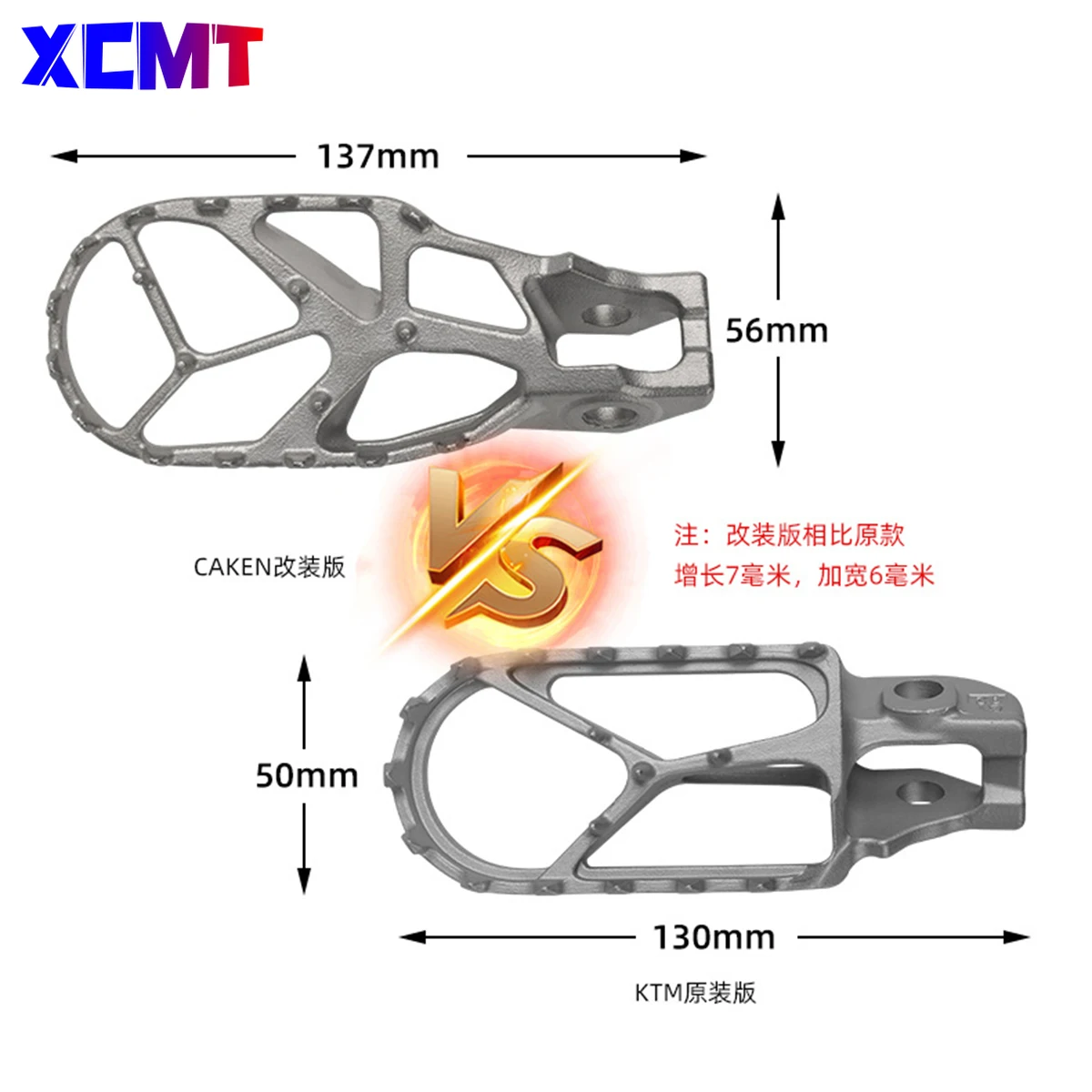 For KTM 2017-2023 Footrest Footpeg Foot Pegs SX SXF EXC EXCF XC XCF XCW SX-F EXC-F 125 150 250 350 450 500 Stainless Steel Parts