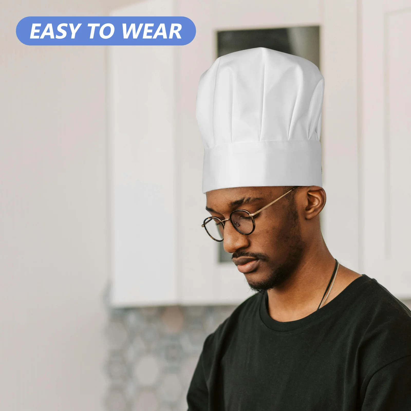 1 セット調節可能なよだれかけシェフエプロン白ポリエステルプロのキッチン調理服耐油性男性用