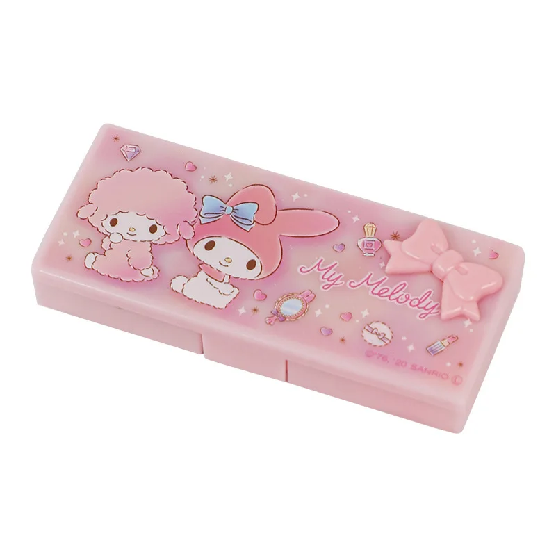 Sanrio Hello Kitty Y2K Storage Box Anime My Melody Kawaii Cute Cartoon Student Desktop Hairpin Storage Box Toys Girls Gifts