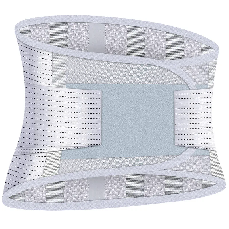

Summer breathable waistband office lumbar support steel plate lumbar fixation with fish ribbon waist injury fixation belt