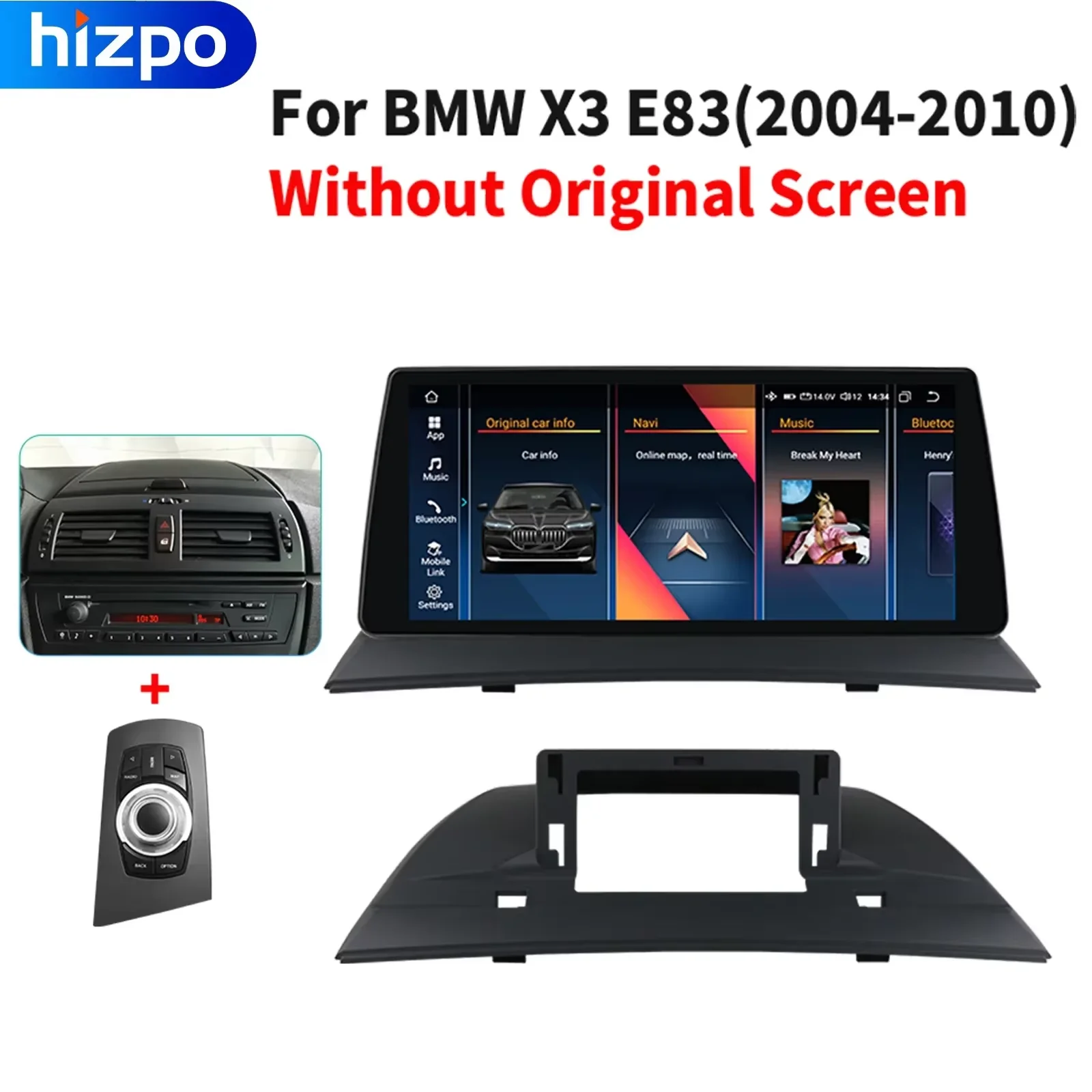 Carplay 4G 10.33 Sistema AI Autoradio Android per BMW X3 E83 2004 - 2010 Lettore multimediale
