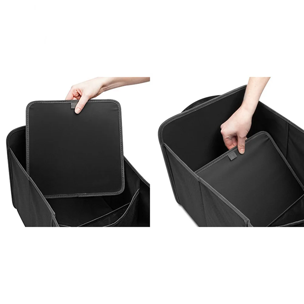 

Multi Compartment Car Trunk Organizer Waterproof Heavy Duty Storage for Suv Truck Mini Van Foldable 5Cm Compact with Mesh