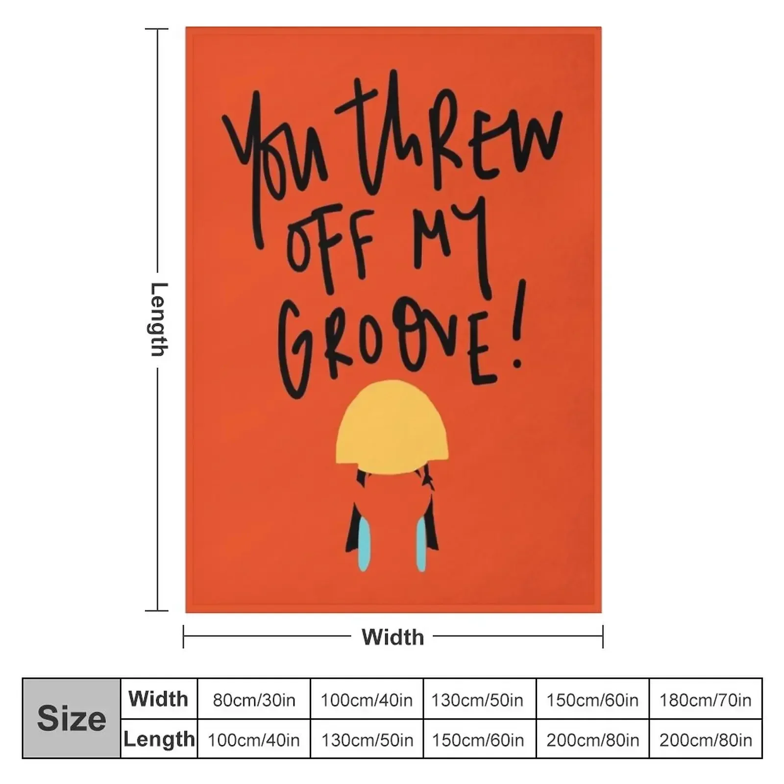You threw off my groove! RED Throw Blanket couch cozy soft plush fuzzy picnic outdoor blanket