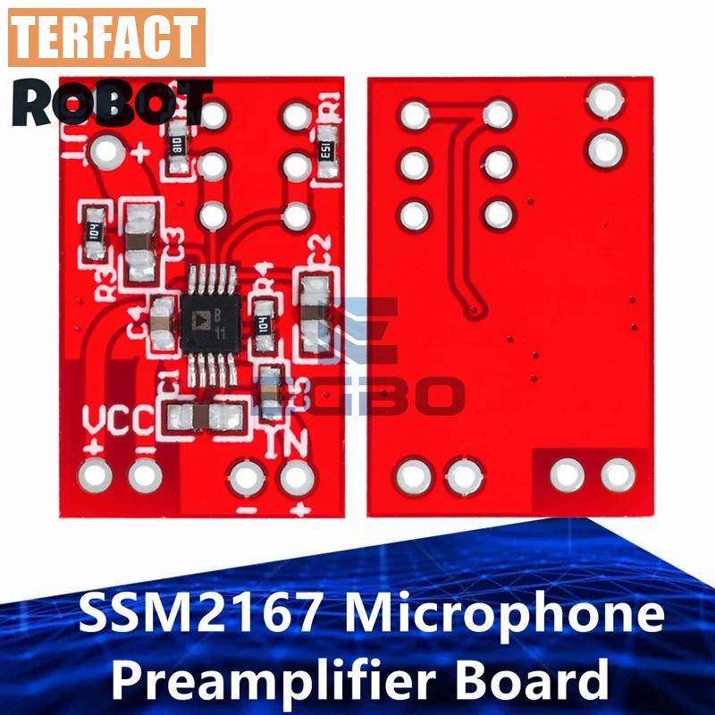 1~5PCS 3V/5V SSM2167 Microphone Preamplifier Board Module Low Noise Voltage COMP Compression Mono Preamp For Audio Signal Chains
