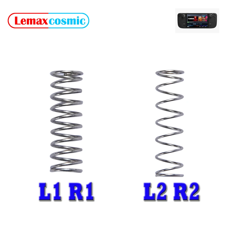L1 R1 L2 R2 Spring Handle Left Right Button Built-in Springs Game Accessories Metal Spring For Valve Steam Deck SD