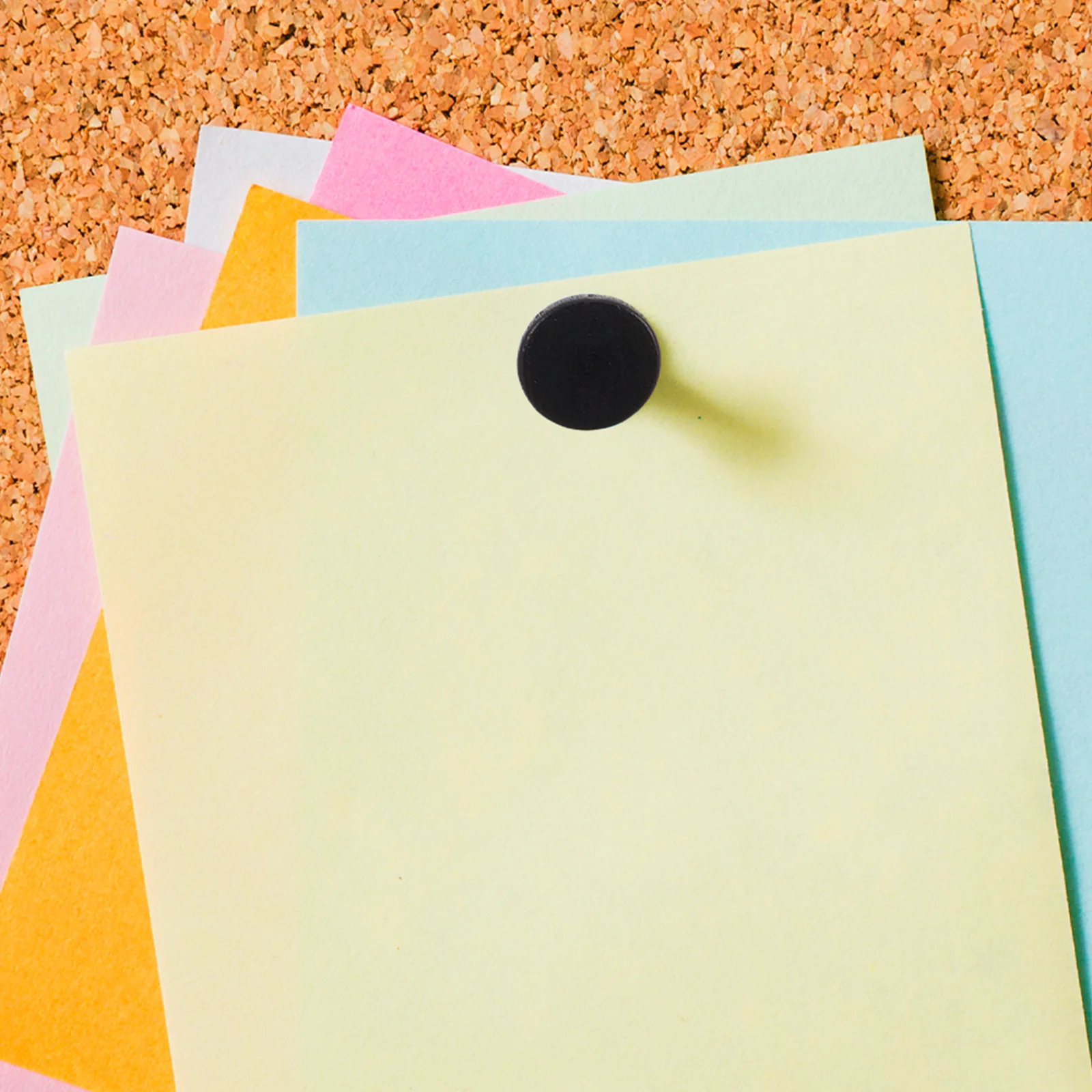 100 шт. деревянные кнопки с плоской головкой, черные декоративные кнопки для большого пальца для доски объявлений, пробковые доски, настенные ремесленные проекты, офис