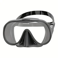 Máscara de buceo sin marco HD panorámica vista ultraancha vidrio templado snorkel gafas de natación adecuadas para adultos