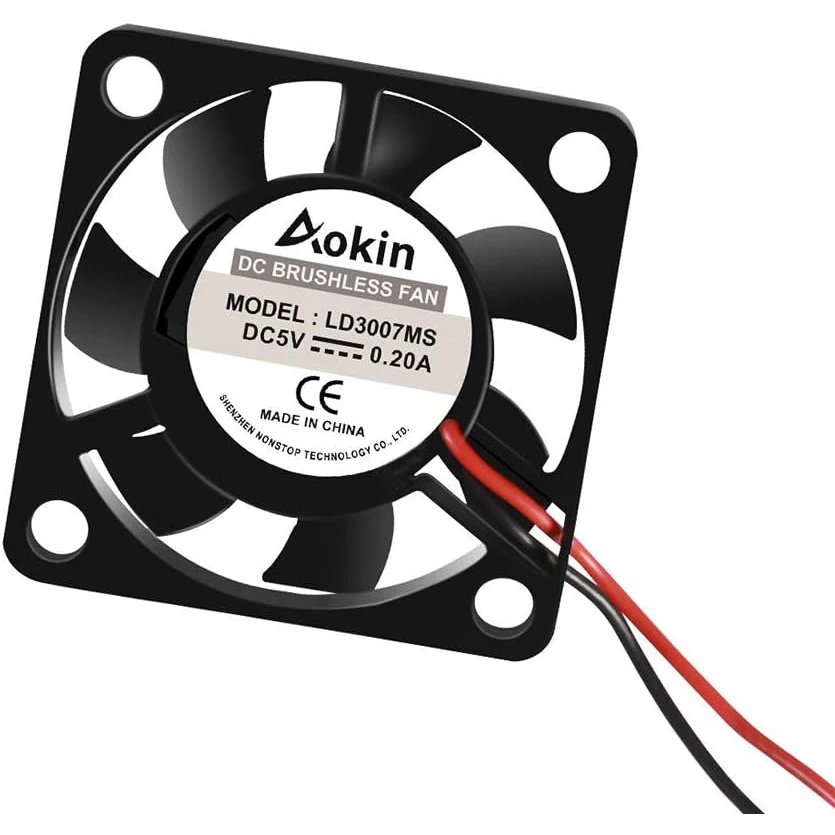 4 szt. Czarny wentylator 3007 do Raspberry Pi 4, wentylator 30x30x7mm, bezszczotkowy wentylator chłodzący Pi, cichy wentylator DC 3.3V 5V do Raspberry Pi 4, Pi 3 B+