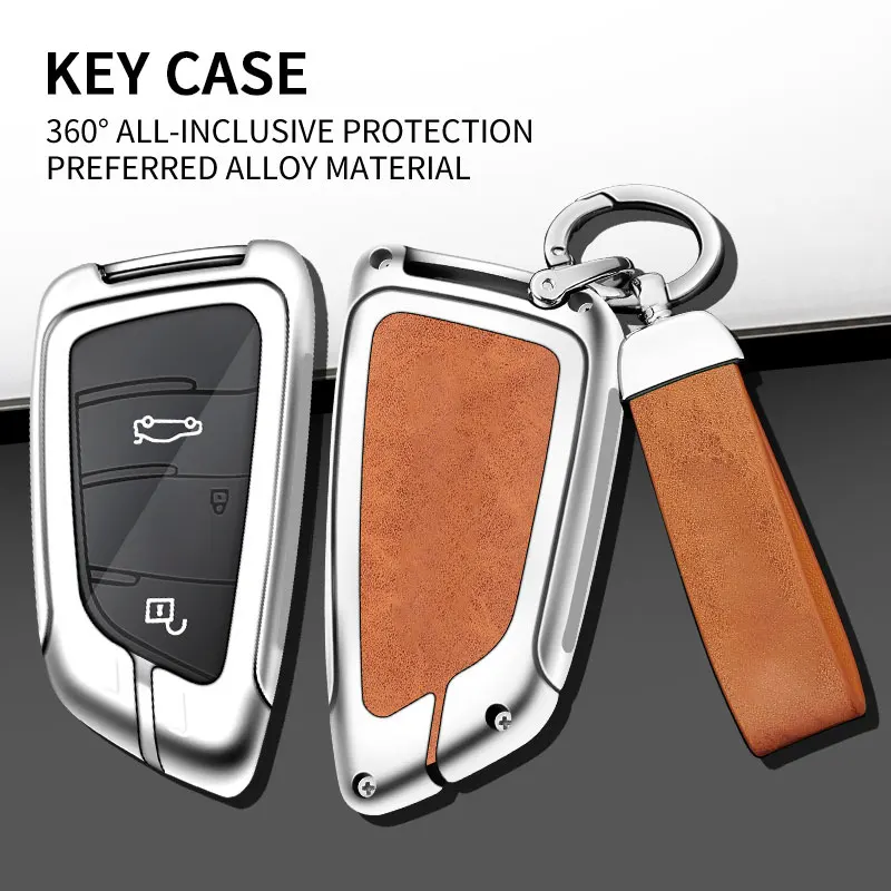 Capa Protetora de Chave de Carro em Liga de Zinco para BMW X3 X5 X2, Acessório Durável para Controle Remoto