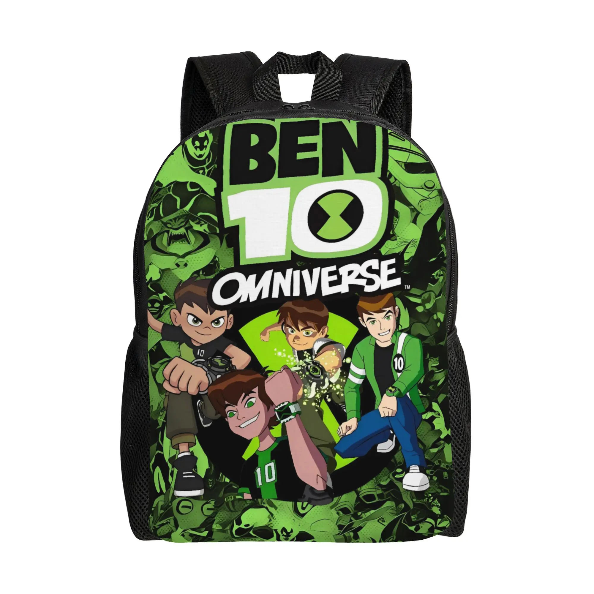 Ben 10 Alien Ben Tennyson Omnitrix Game Backpack  Elegant Backpacks Unisex Cycling Print High School Bags High Quality Rucksack