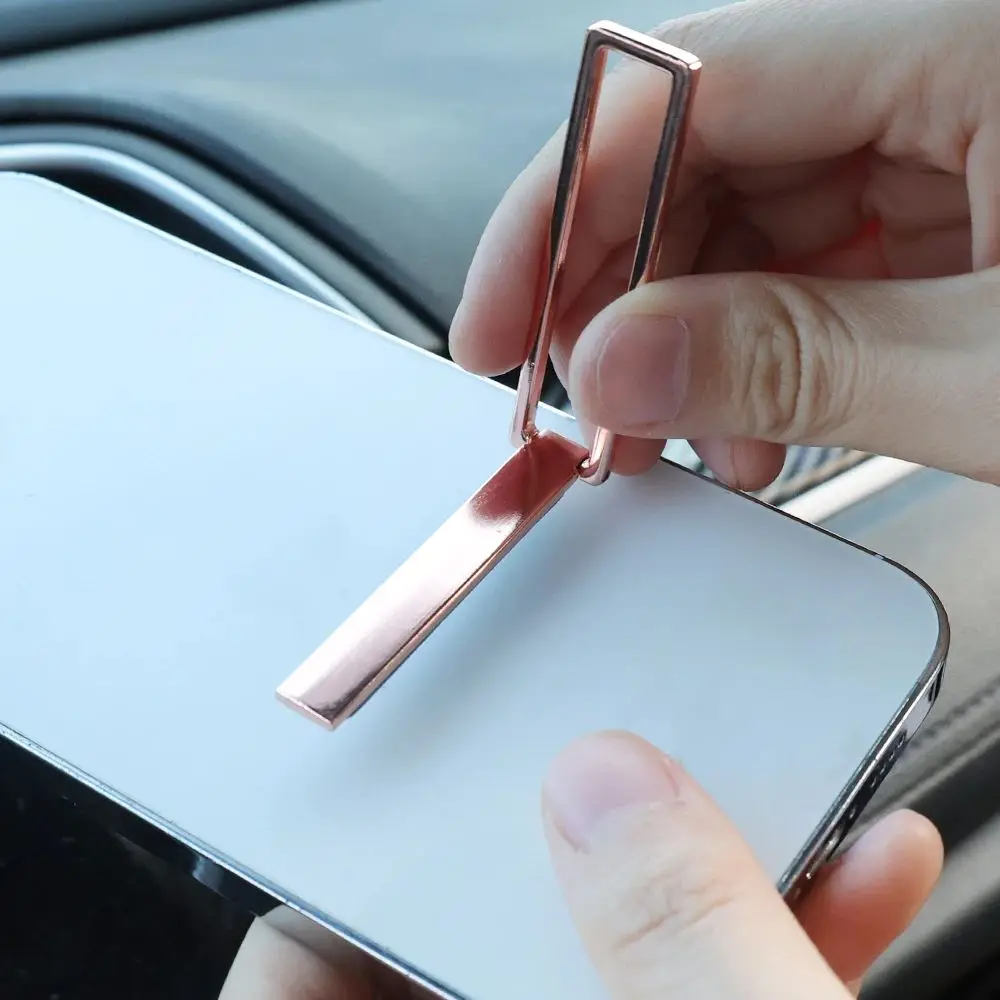 Ultra Thin Foldable Phone Holder Bracket Metal Alloy Invisible Portable Phone Stands Universal Desktop Phone Support Kickstand