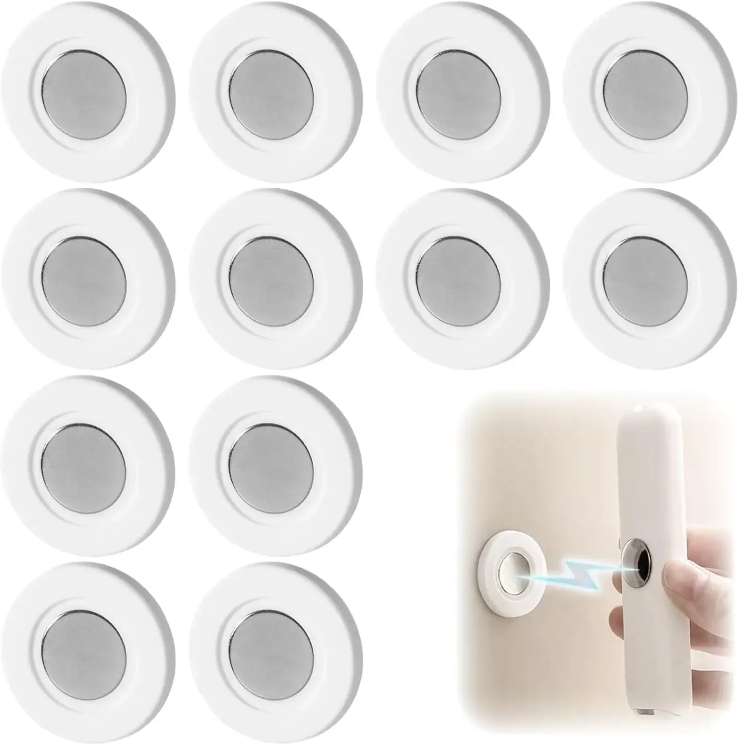 

Wall Mount Adhesive Remote Control Holder Strong Hold TV Remote Holder Magnetic Remote Control Holder for Home Office Set