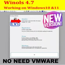 Winols 4.7 Last Version Working on Windows10 Win 11 No Vmware  Software Required Multi-language Freeshipping Installation Video