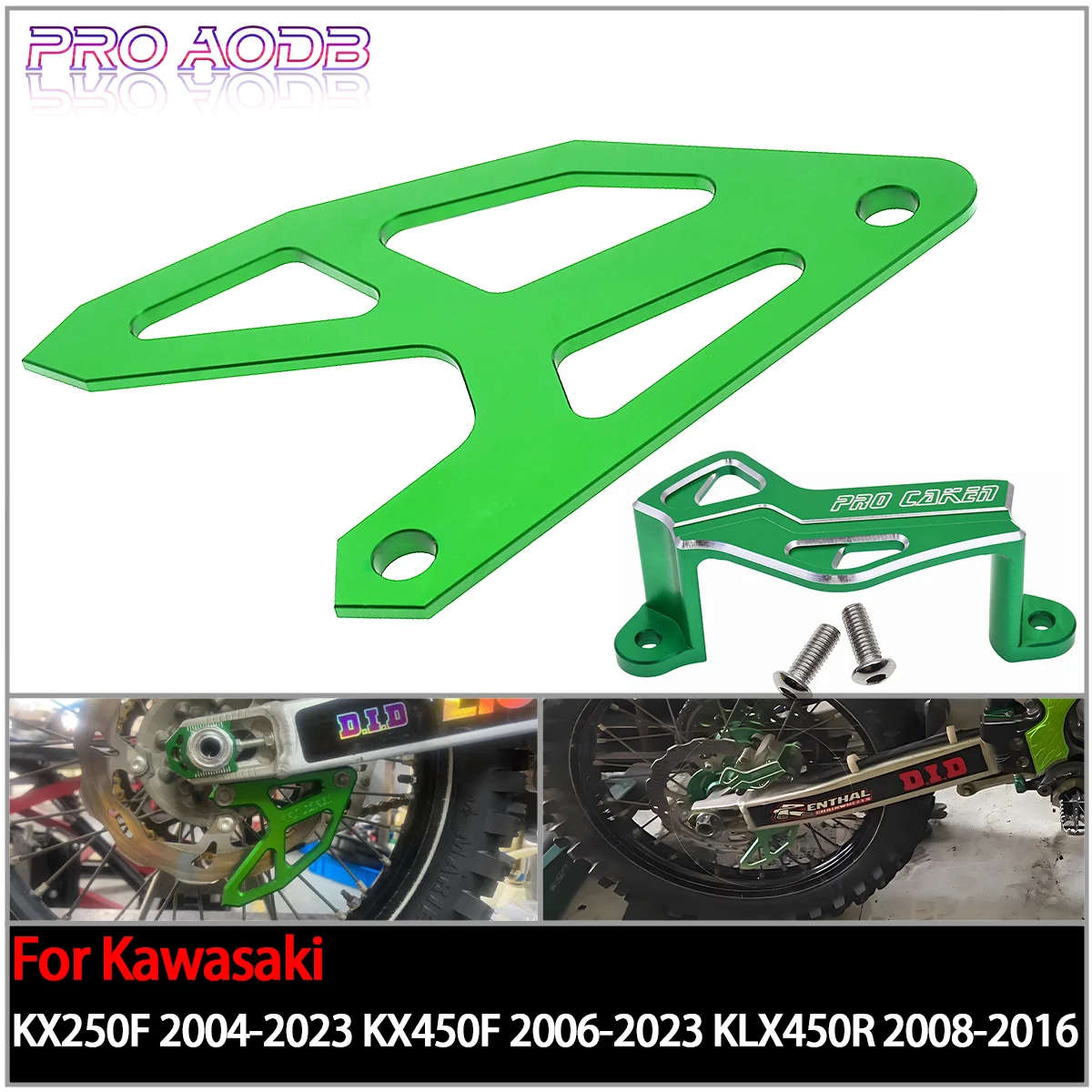 

For Kawasaki KX250F 2004-2008 KX450F 2006-2018 KLX450R 2008-2012 Motorcycle Rear Brake Caliper Brake Disc Guard Protector Cover