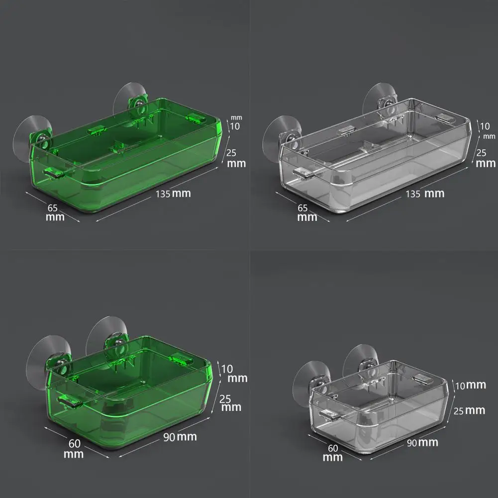 Karmnik dla gadów, przyssawka, naprawiono, odłączana przezroczysta miska na karmę, pojemnik na żywo dla robaków, jaszczurka, miska dla zwierząt