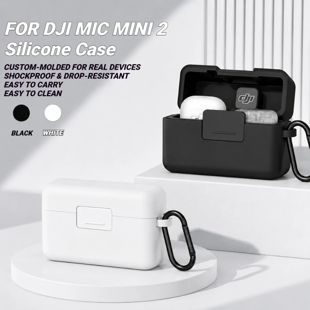 MagikskullX For DJI Mic Mini 2 Charger Case Soft Silicone