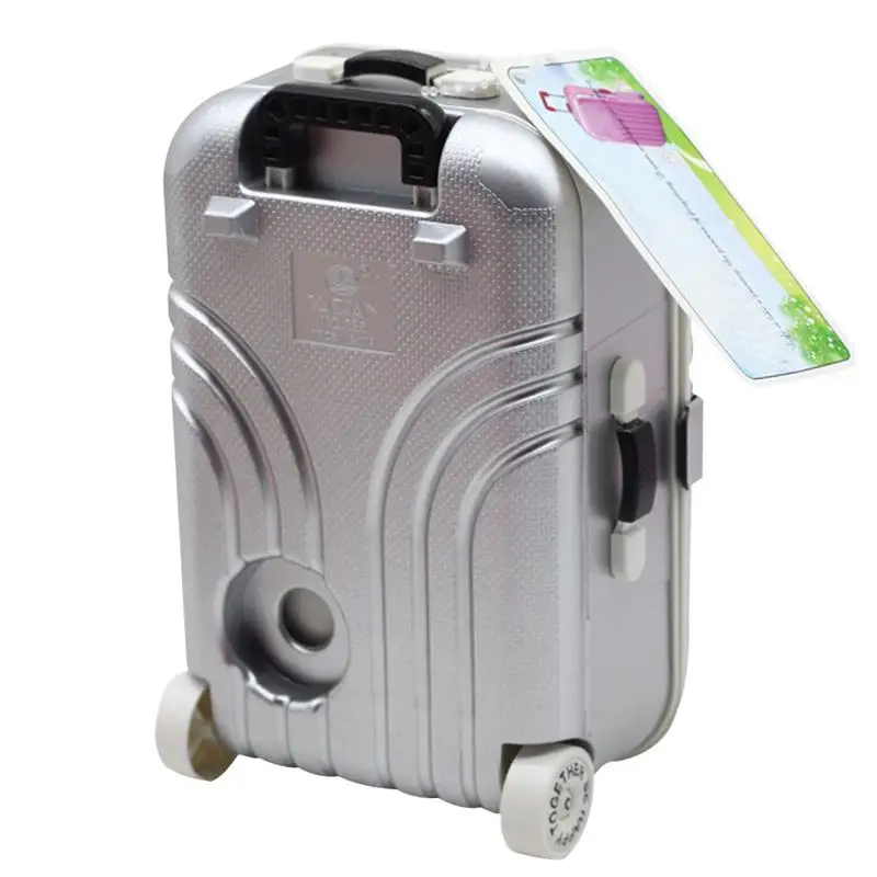 Baby Doll Suitcase Doll Accessories Suitcases Travel Baby Suitcase Toy Mini Luggage Box Rolling Suitcase For Dolls And Candy