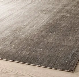 ！@Chocolate Color Cool Palette Etched Steel Texture Wool Carpet Low Sheared Pile Layered Pattern Living Room Rug