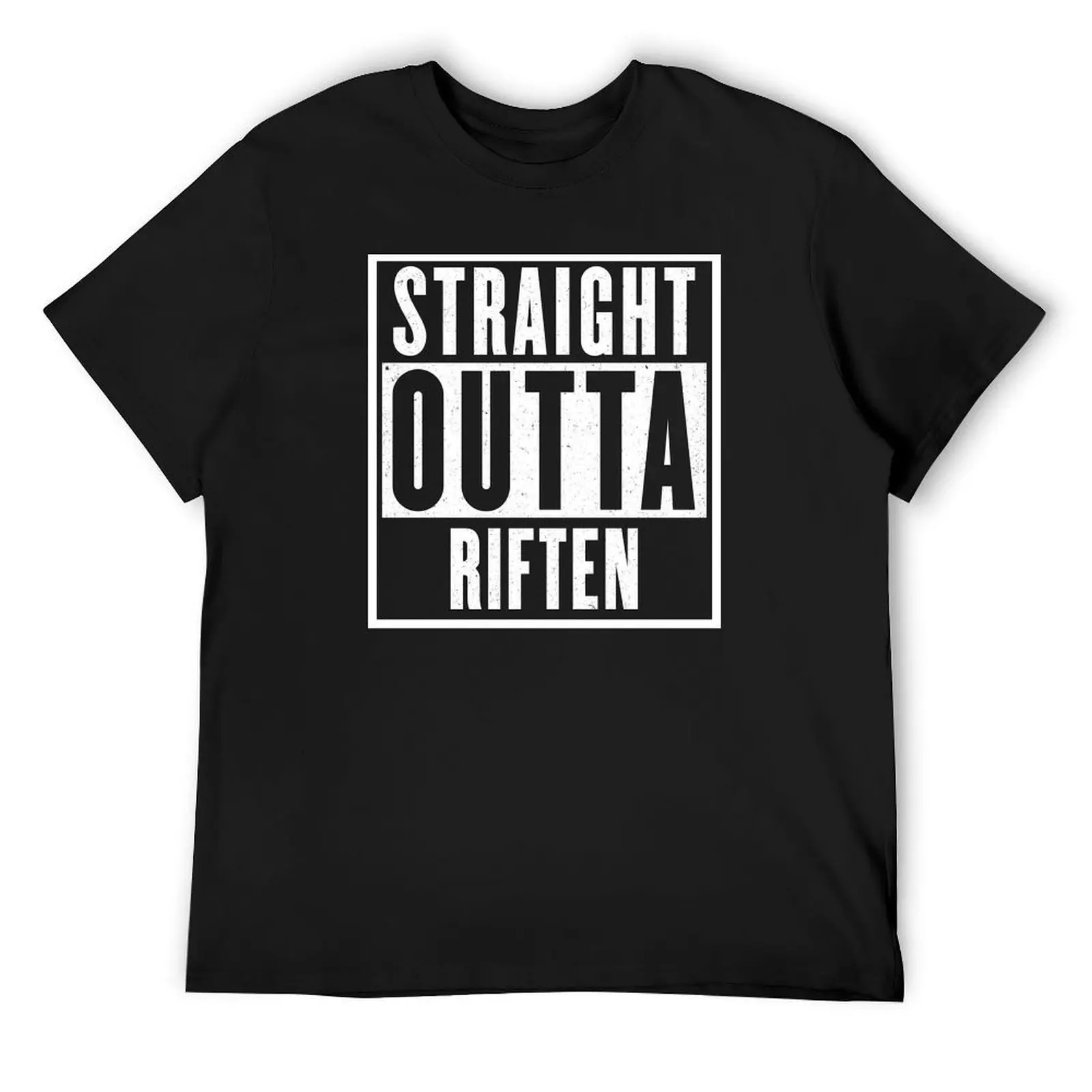 Straight outta Riften T-Shirt vintage graphic tee vintage anime shirt t shirts for men cotton