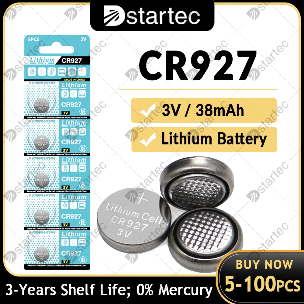 CR927 CR 927 Lithium Batteries For Toys Clock Watch Remote Control DL927 BR927 CR927-1W LM927 5011LC ECR927 3V Button Coin Cell