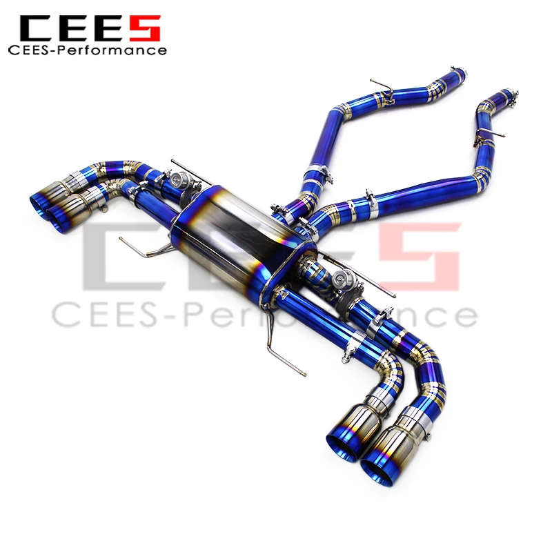 CEES Vacuum Valve Exhaust Pipes for Alfa Romeo Giulia Quadrifoglio 2.9T V6 2016-2024 Catback Muffler