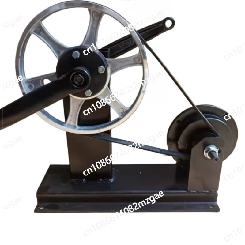 Hand cranked, foot pedaled, brushless permanent magnet generator, high-power fitness generator, modifiable trainer