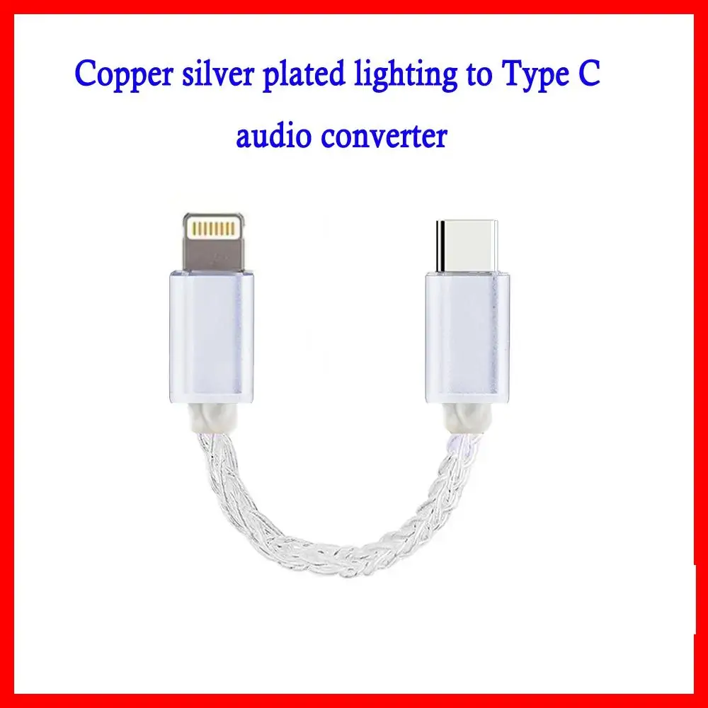 Lighting USB Type C to Type C DAC Hifi adapter headphone amplifier digital decoder AUX audio cable converter Android OTG cable