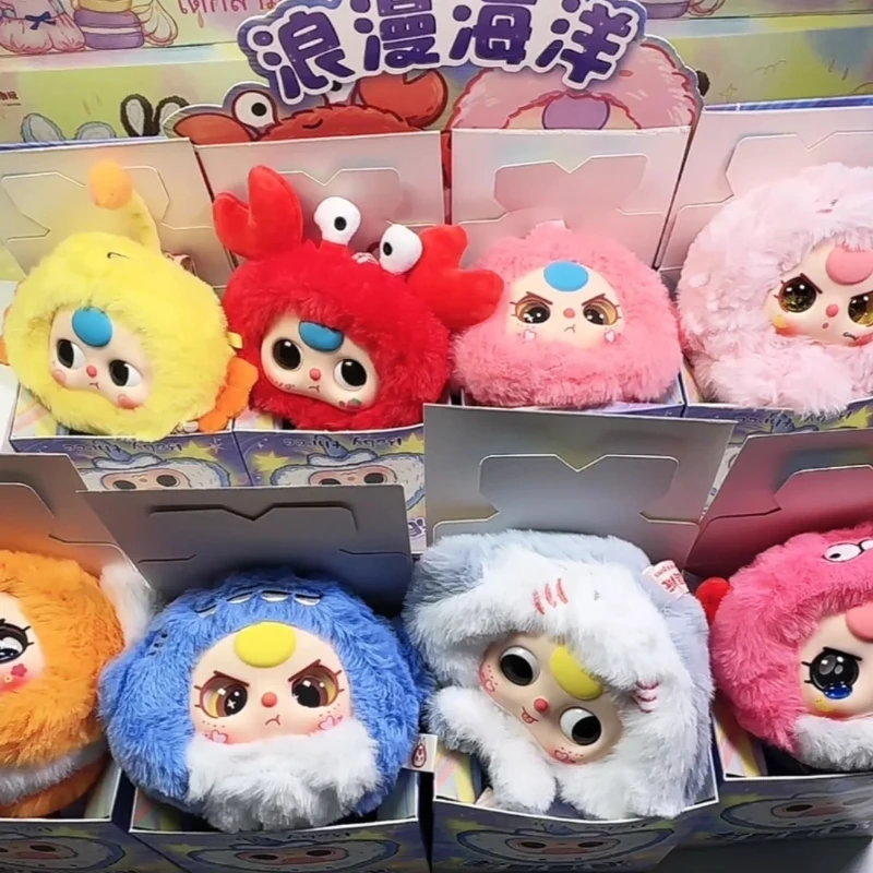 

Baby Three Romantic Ocean Series Mystery Boxes Модный игровой кулон Креативная милая кукла Настольный орнамент Вентилятор Игрушки на день рождения Подарок