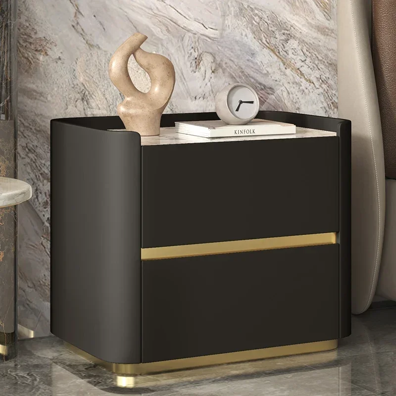 Mirrored Strong Narrow Sophisticated Bedside Table Durable Tall Premium Rustic Polished Bedside Table Comodino Modern Furniture