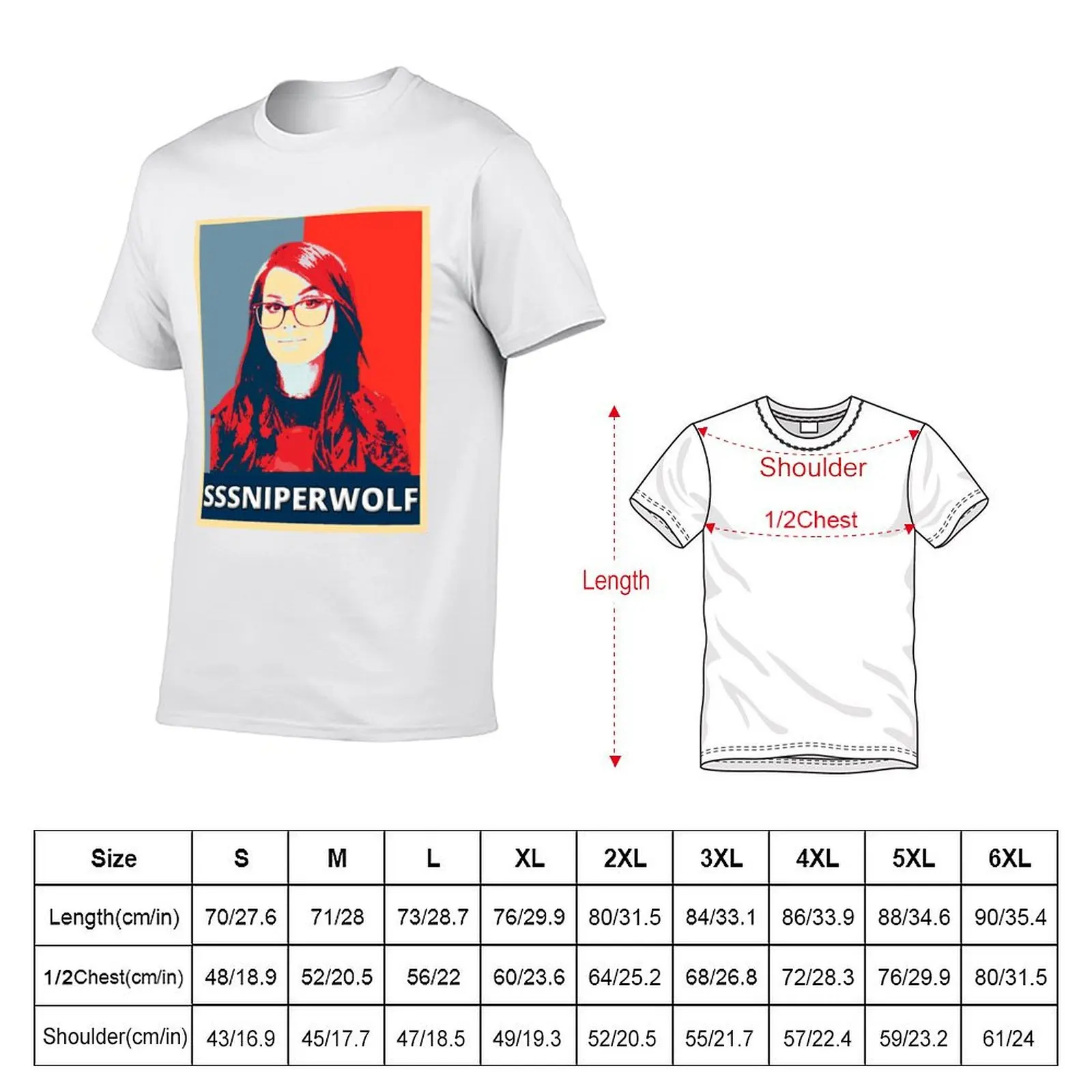 Sssniperwolf-Sssniperwolf T-Shirt t shirts for man cotton funny man t shirt designer T-Shirt