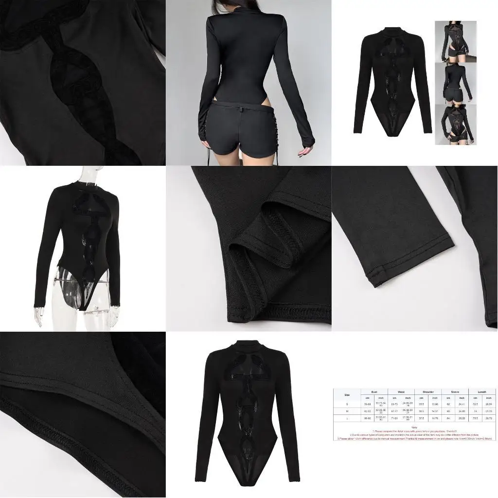 

Сетчатый эластичный комбинезон со змеиным принтом в стиле пэчворк, топ для женщин, боди с длинными рукавами