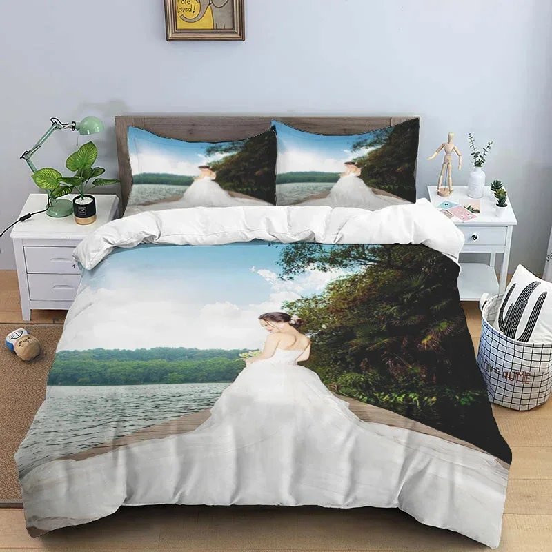 

Personal Custom 3D Print Three Piece Bedding Set Fashion Article Children or Adults for Beds Quilt Covers Pillowcases Gift